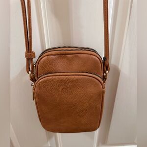 Brown Leather Crossbody